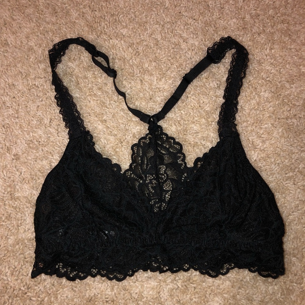 black bralette
